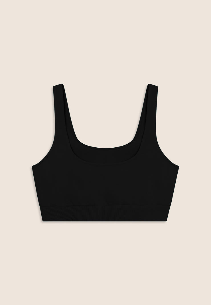 Freddy Ladies Knitted Seamless Sports Top In Black
