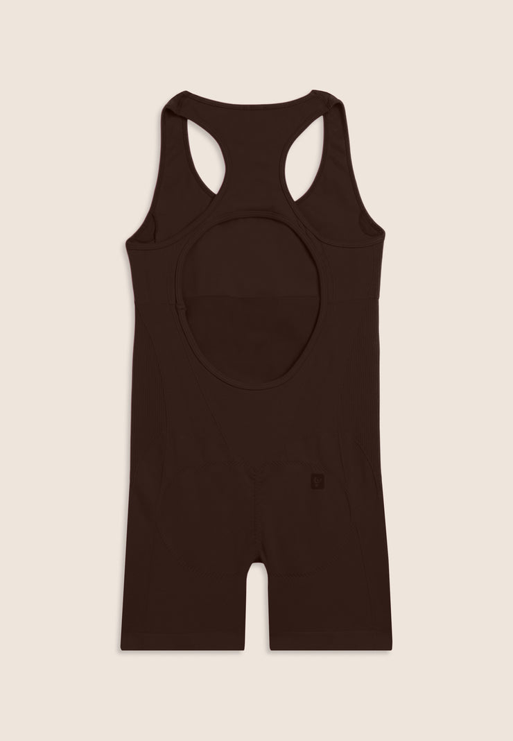 Freddy Womens Knitted Seamless Tracksuit In Brown