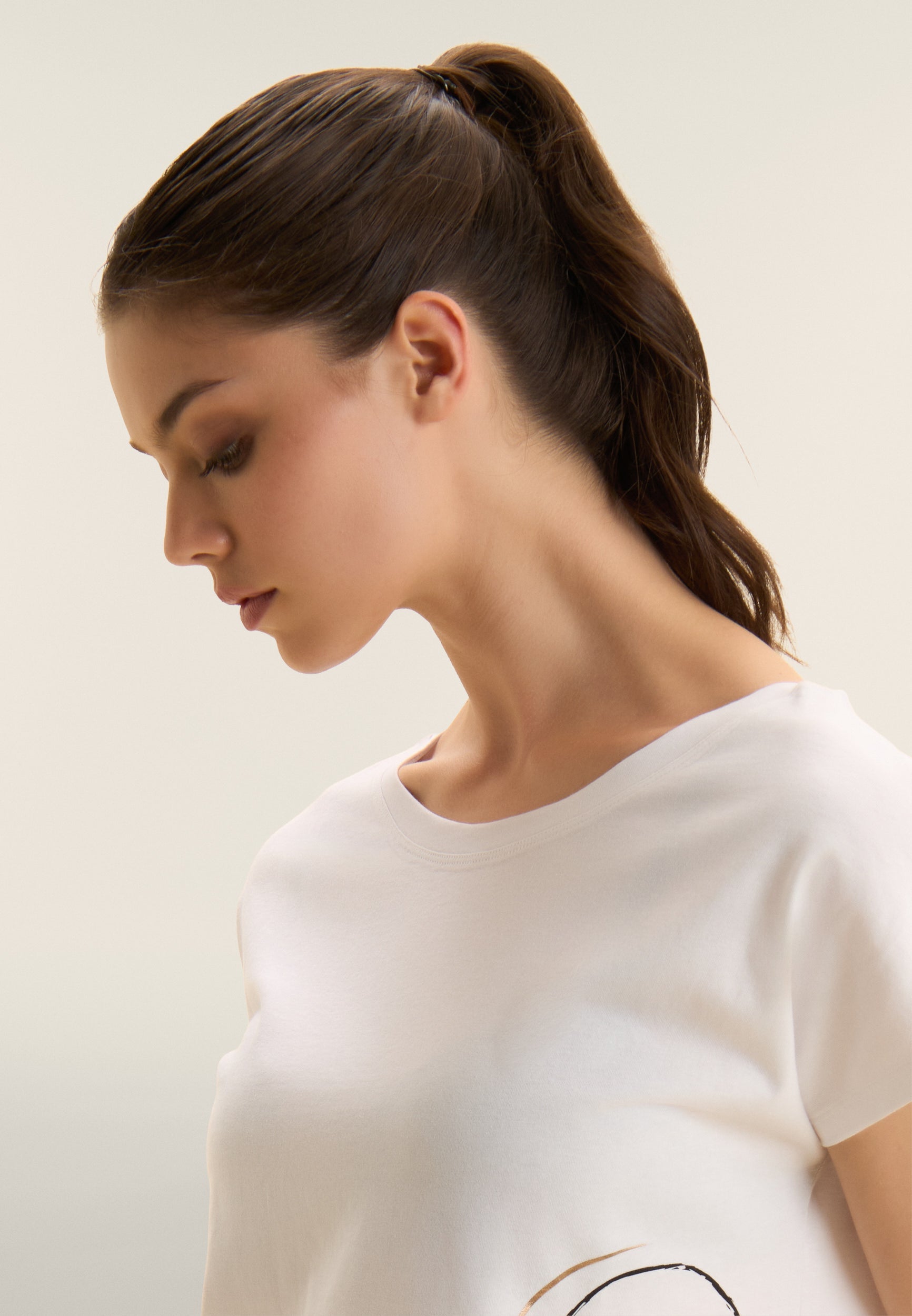 Freddy Womens Knitted Reversible T-Shirt In White