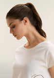 Freddy Womens Knitted Reversible T-Shirt In White