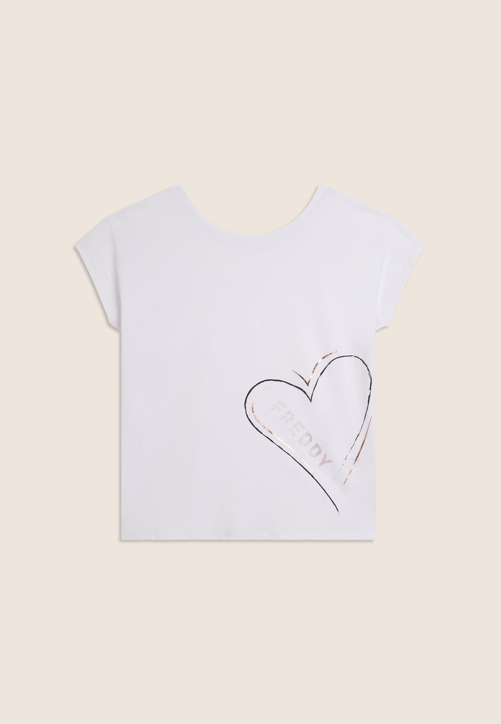 Freddy Womens Knitted Reversible T-Shirt In White