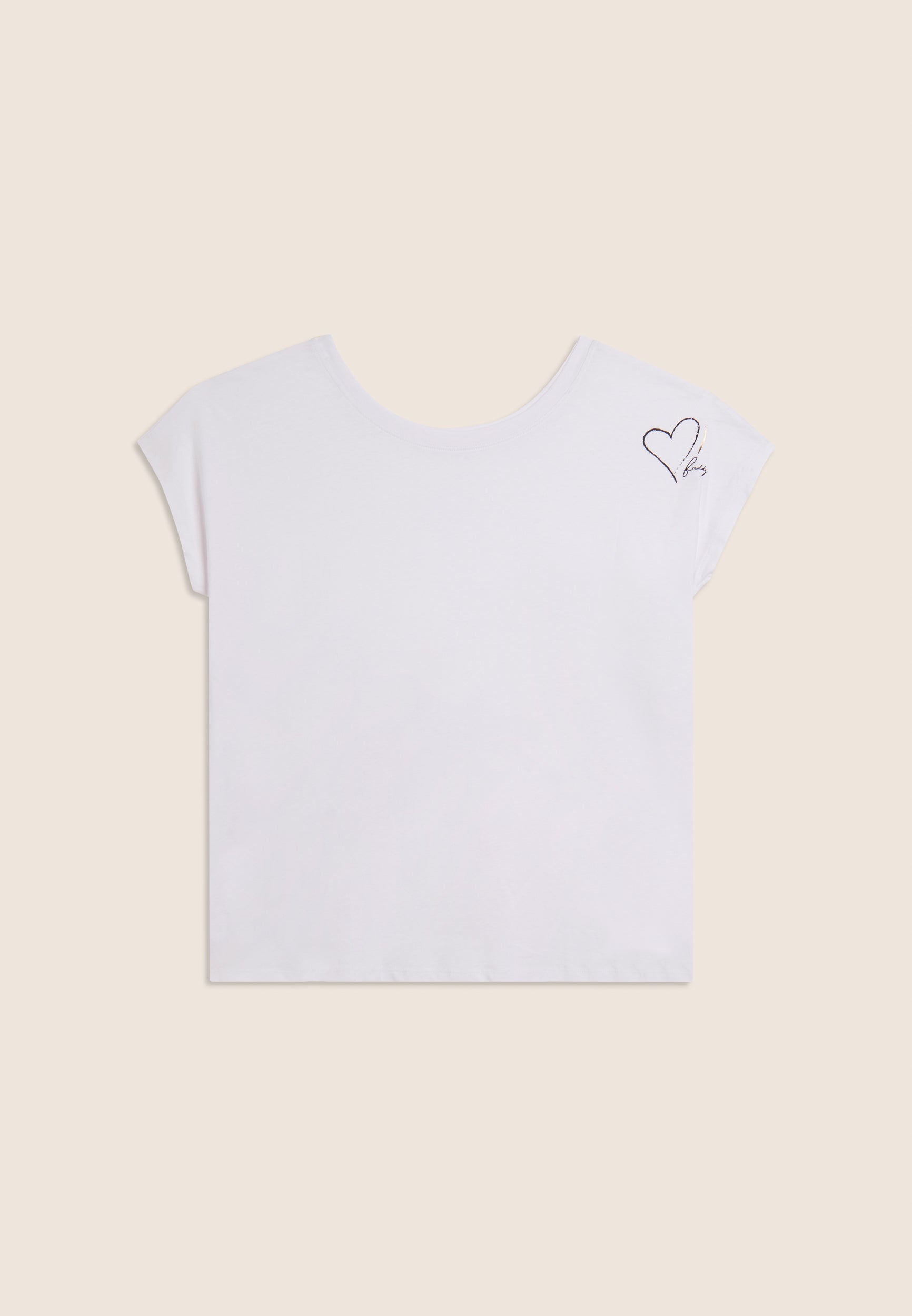 Freddy Womens Knitted Reversible T-Shirt In White