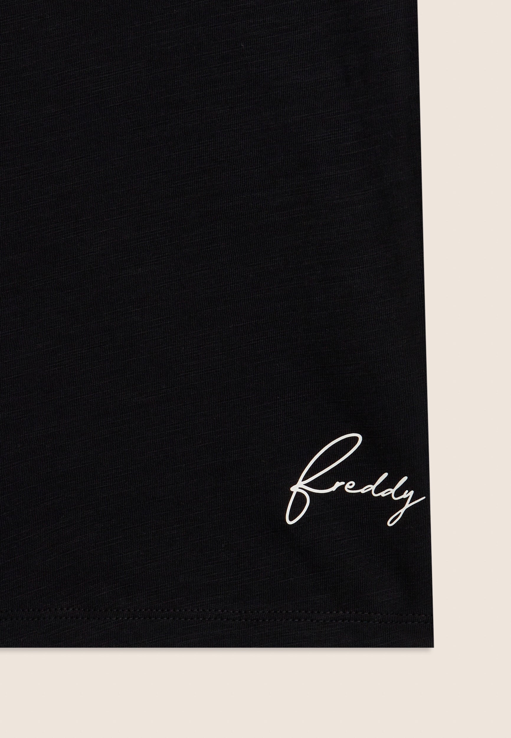 Freddy Womens Knitted Cropped T-Shirt In Black