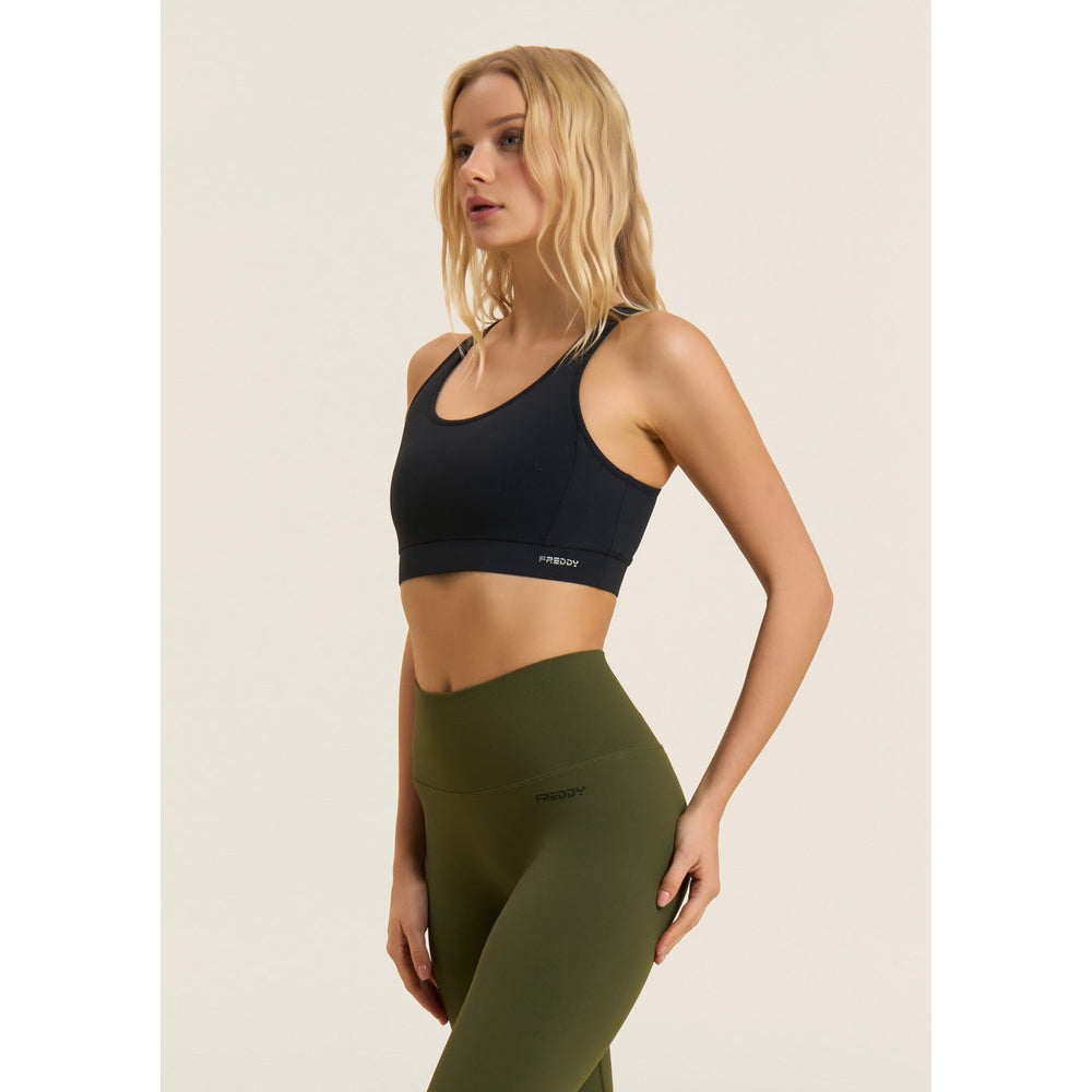 Freddy Womens Sports Top In Black