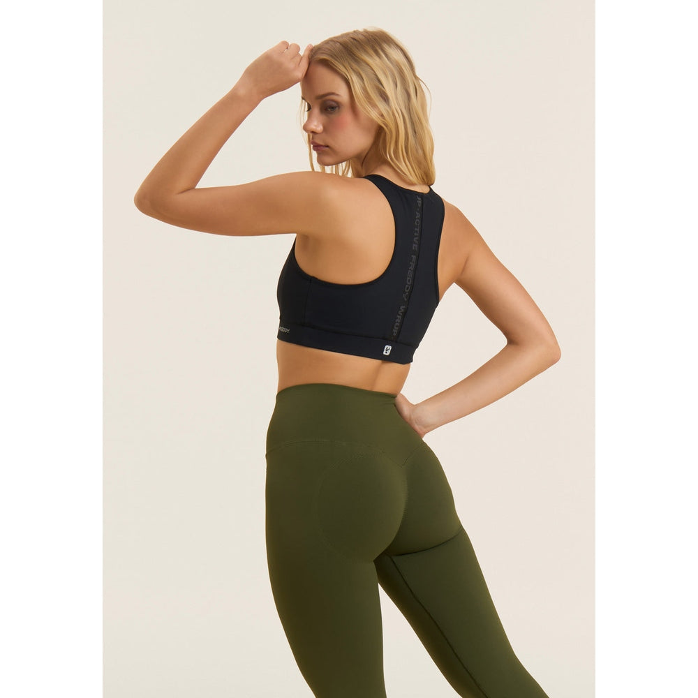Freddy Womens Sports Top In Black