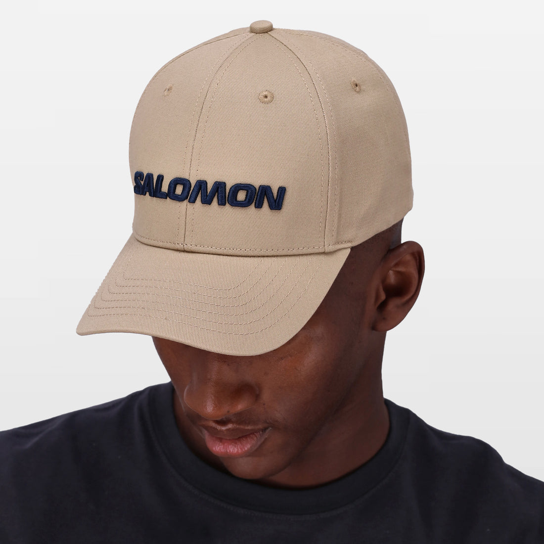 Salomon Unisex Adjustable Cap In White Pepper