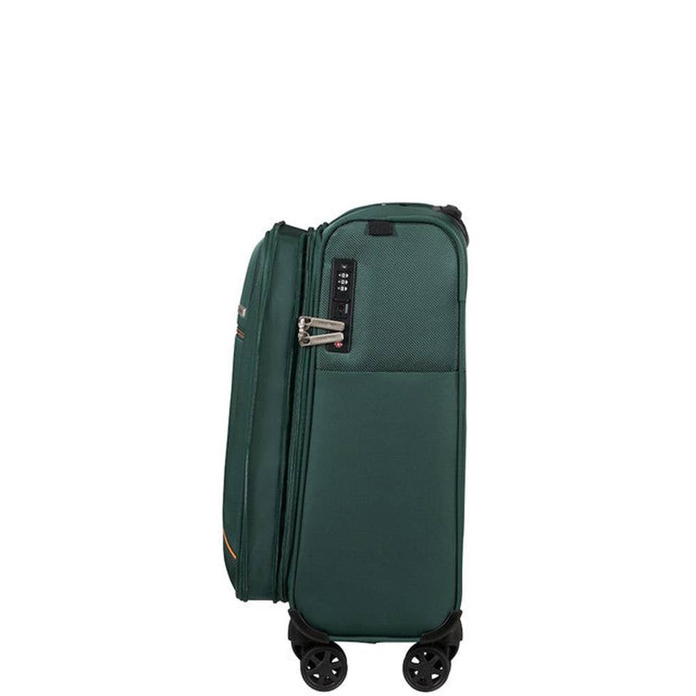 Samsonite Base Breeze Spinner Expendable Trolley Bag In Dark Green
