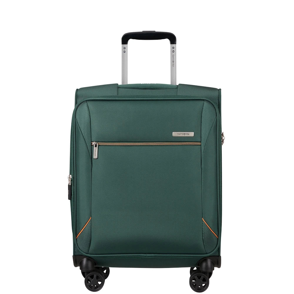 Samsonite Base Breeze Spinner Expendable Trolley Bag In Dark Green