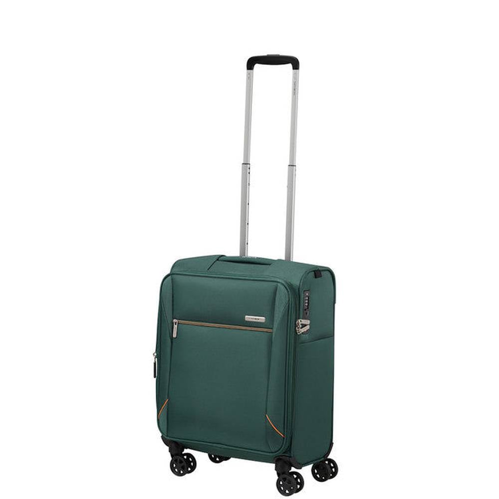 Samsonite Base Breeze Spinner Expendable Trolley Bag In Dark Green
