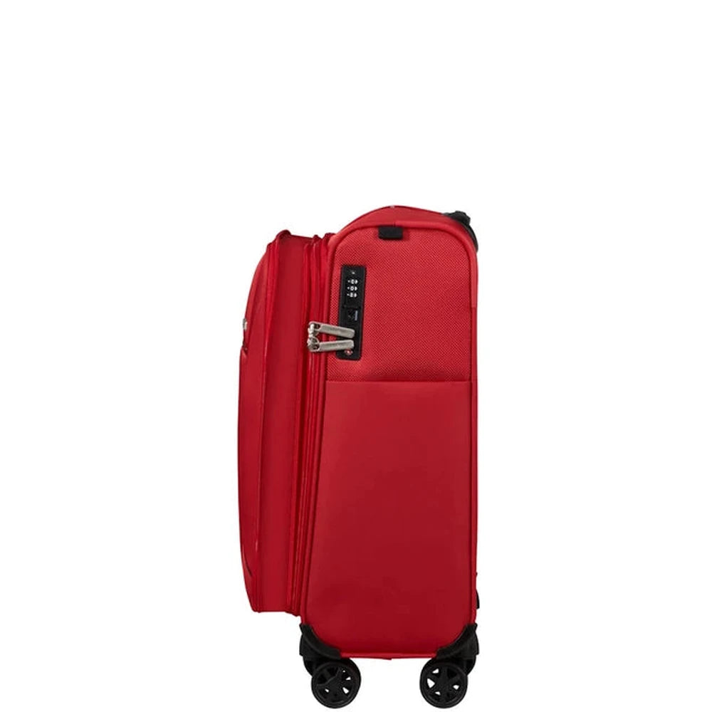 Samsonite Base Breeze Spinner Expendable Trolley Bag In Red
