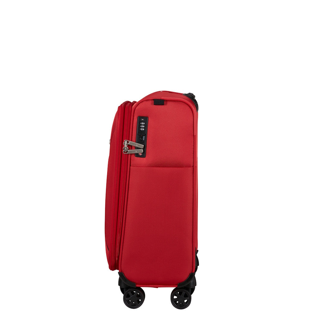 Samsonite Base Breeze Spinner Expendable Trolley Bag In Red