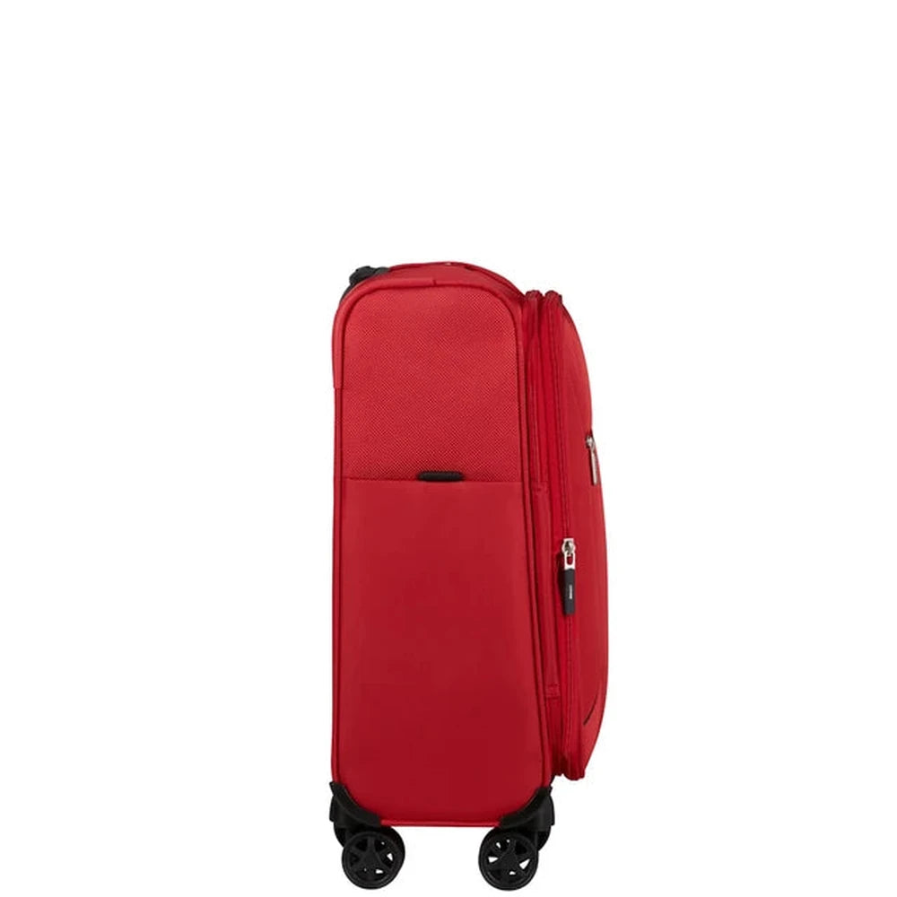 Samsonite Base Breeze Spinner Expendable Trolley Bag In Red