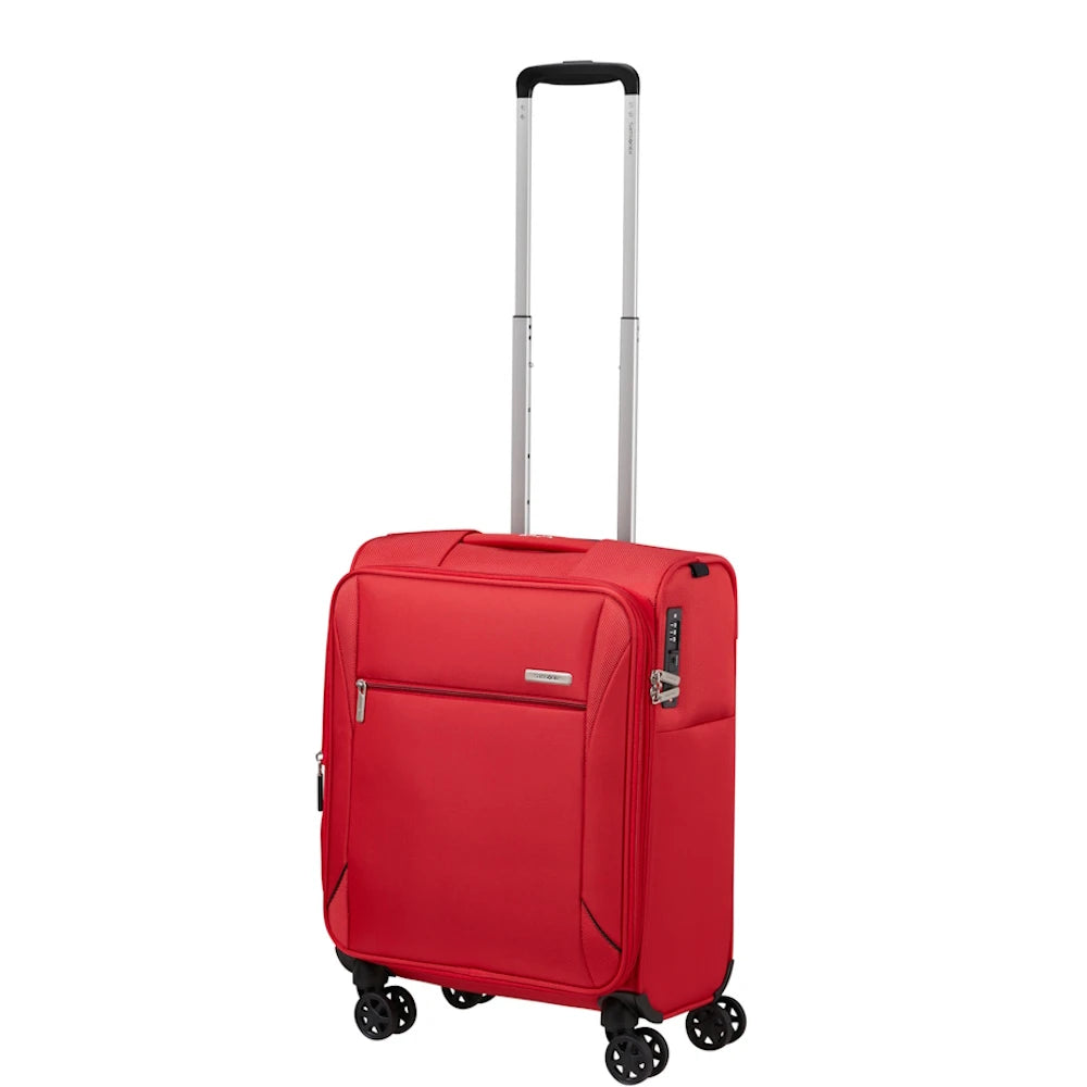 Samsonite Base Breeze Spinner Expendable Trolley Bag In Red