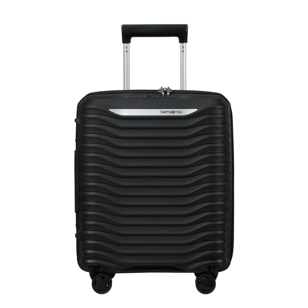 Samsonite Upscape Spinner Expandable Underseater Trolley Bag In Black