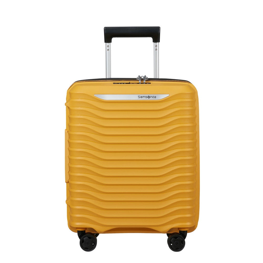 Samsonite Upscape Spinner Expandable Underseater Trolley Bag In Yellow