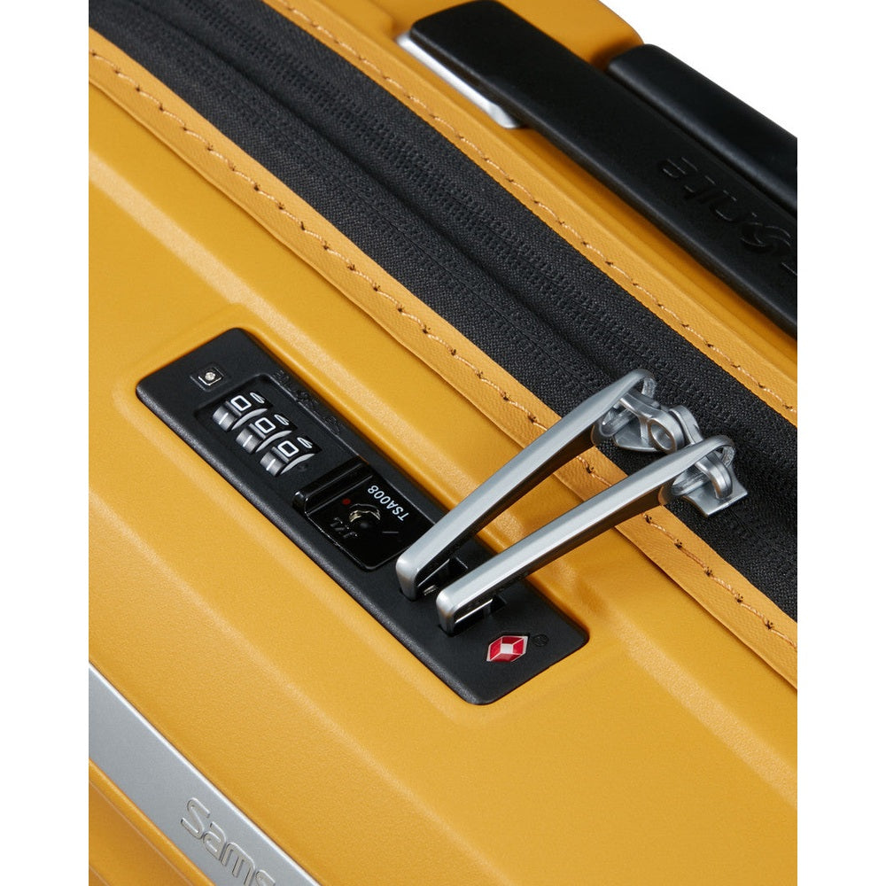 Samsonite Upscape Spinner Expandable Underseater Trolley Bag In Yellow