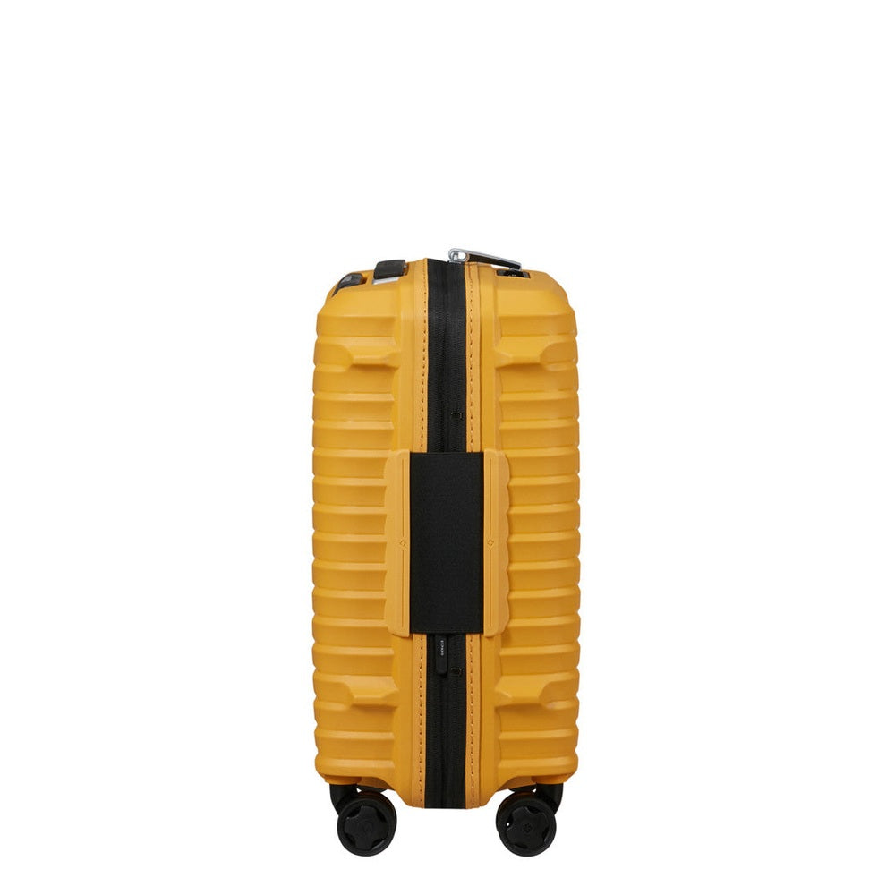 Samsonite Upscape Spinner Expandable Underseater Trolley Bag In Yellow