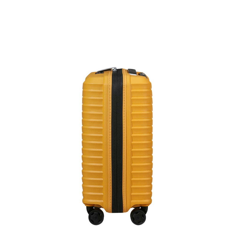 Samsonite Upscape Spinner Expandable Underseater Trolley Bag In Yellow