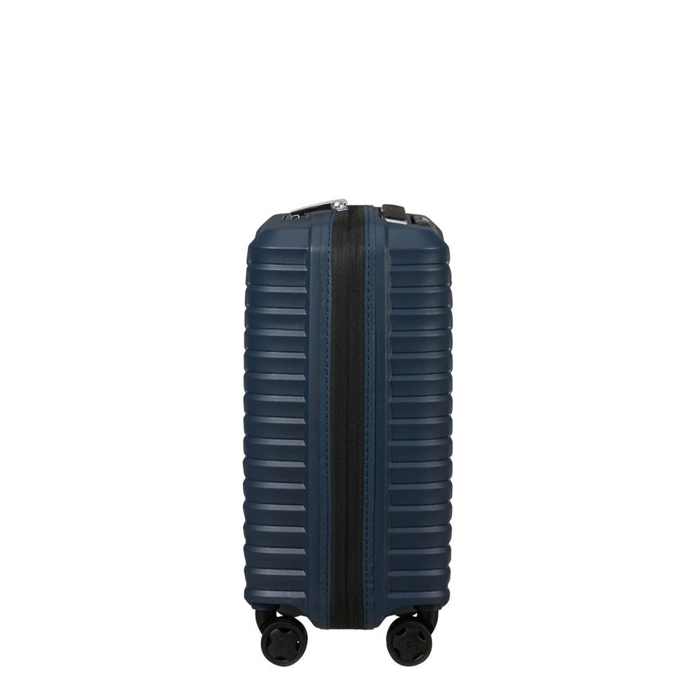 Samsonite Upscape Spinner Expandable Underseater Trolley Bag In Blue Nights
