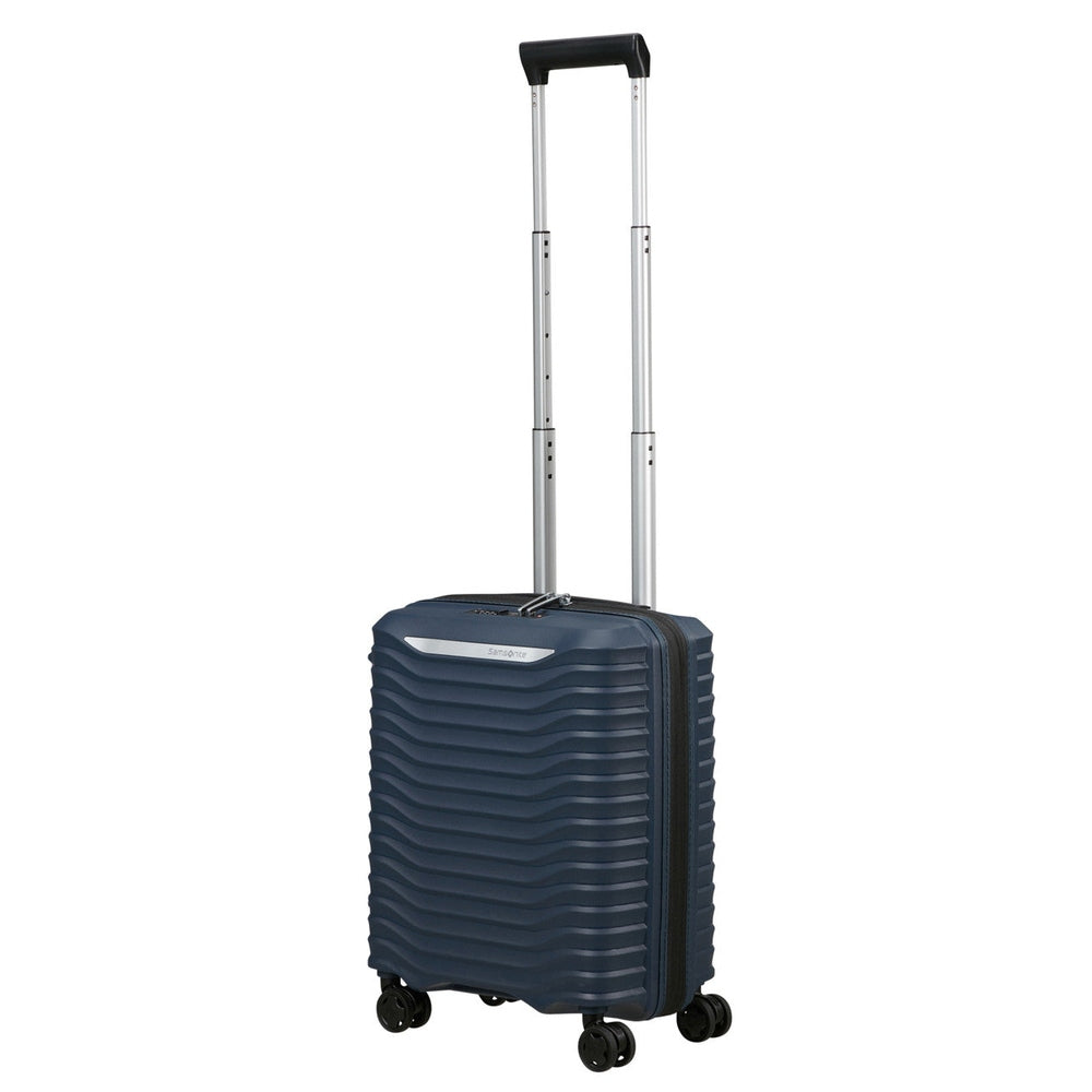 Samsonite Upscape Spinner Expandable Underseater Trolley Bag In Blue Nights