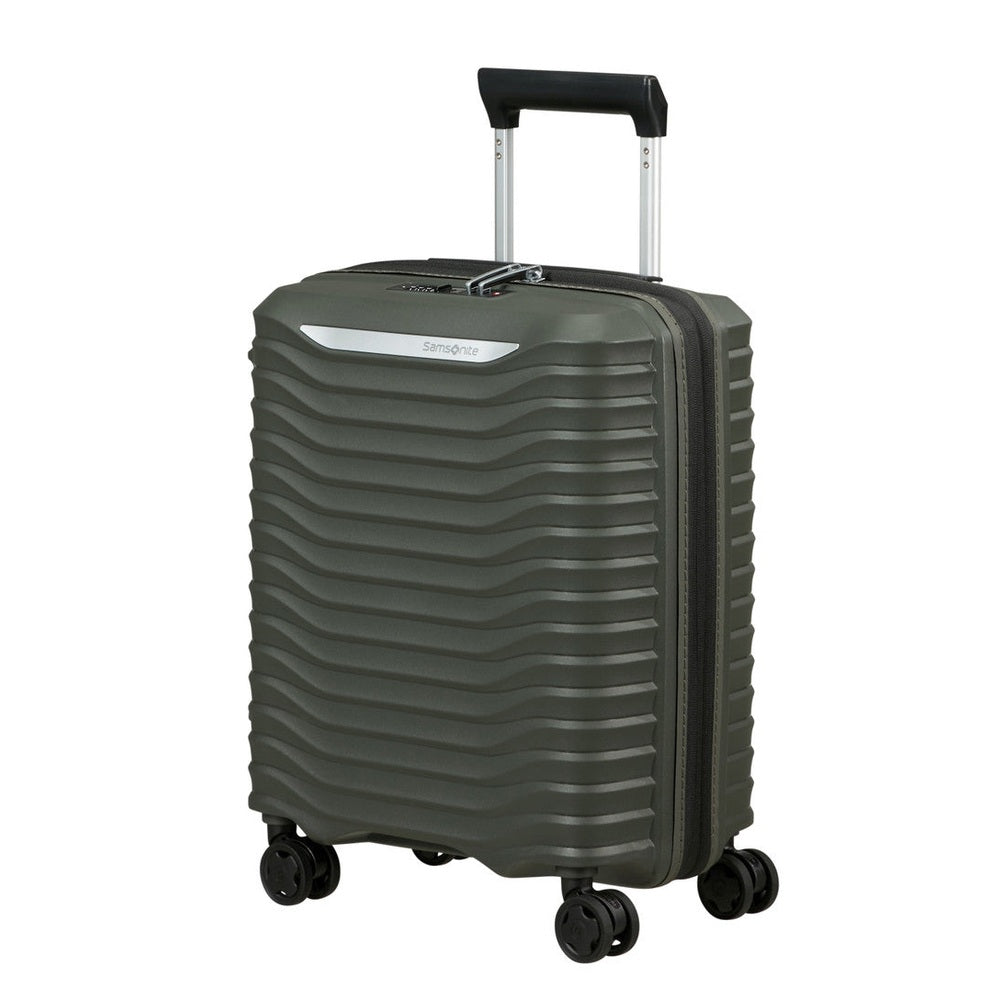Samsonite Upscape Spinner Expandable Underseater Trolley Bag In Climbing Ivy