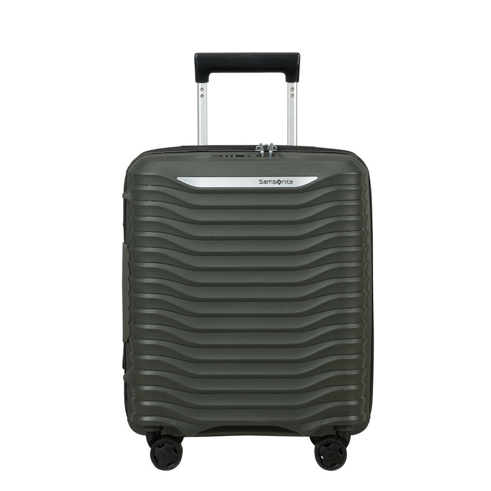 Samsonite Upscape Spinner Expandable Underseater Trolley Bag In Climbing Ivy