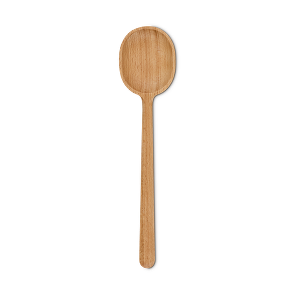 Le Creuset Beech Wood Serving Spoon In Brown