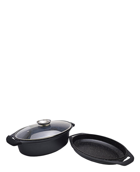 Schumann Professionnel 3 In 1 Roaster Aromacook In Black
