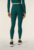 Freddy Womens Knitted 7/8 Leggings High Waisted In Dark Sea