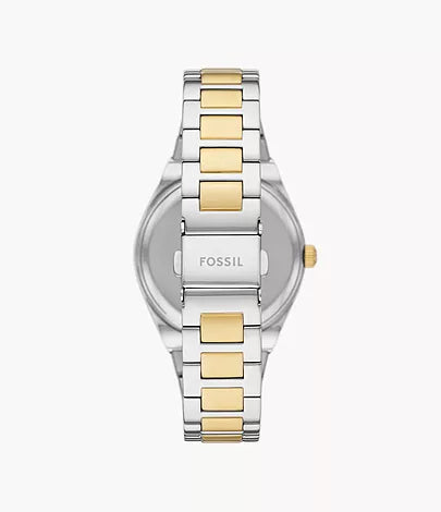 Fossil Women`s Scarlette Three-Hand Date Two-Tone Stainless Steel Watch