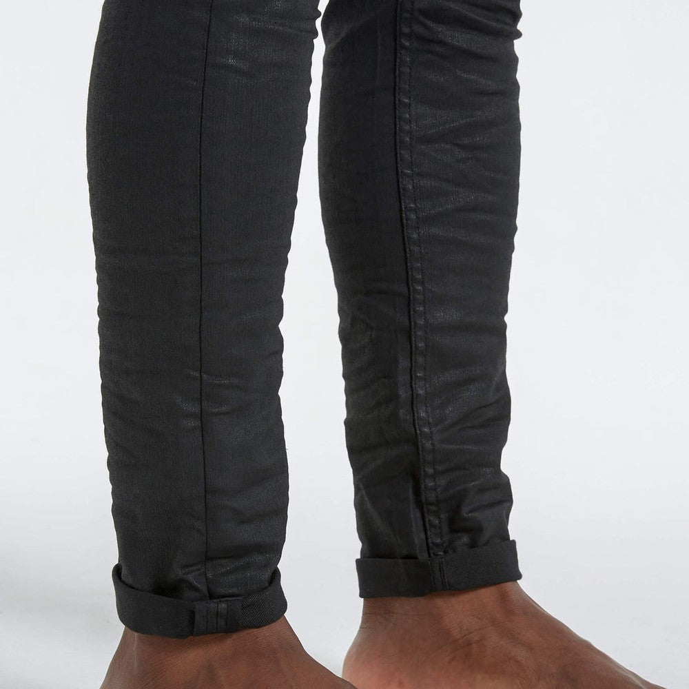 S.P.C.C Mens Black Mamba Skinny Jeans In Black