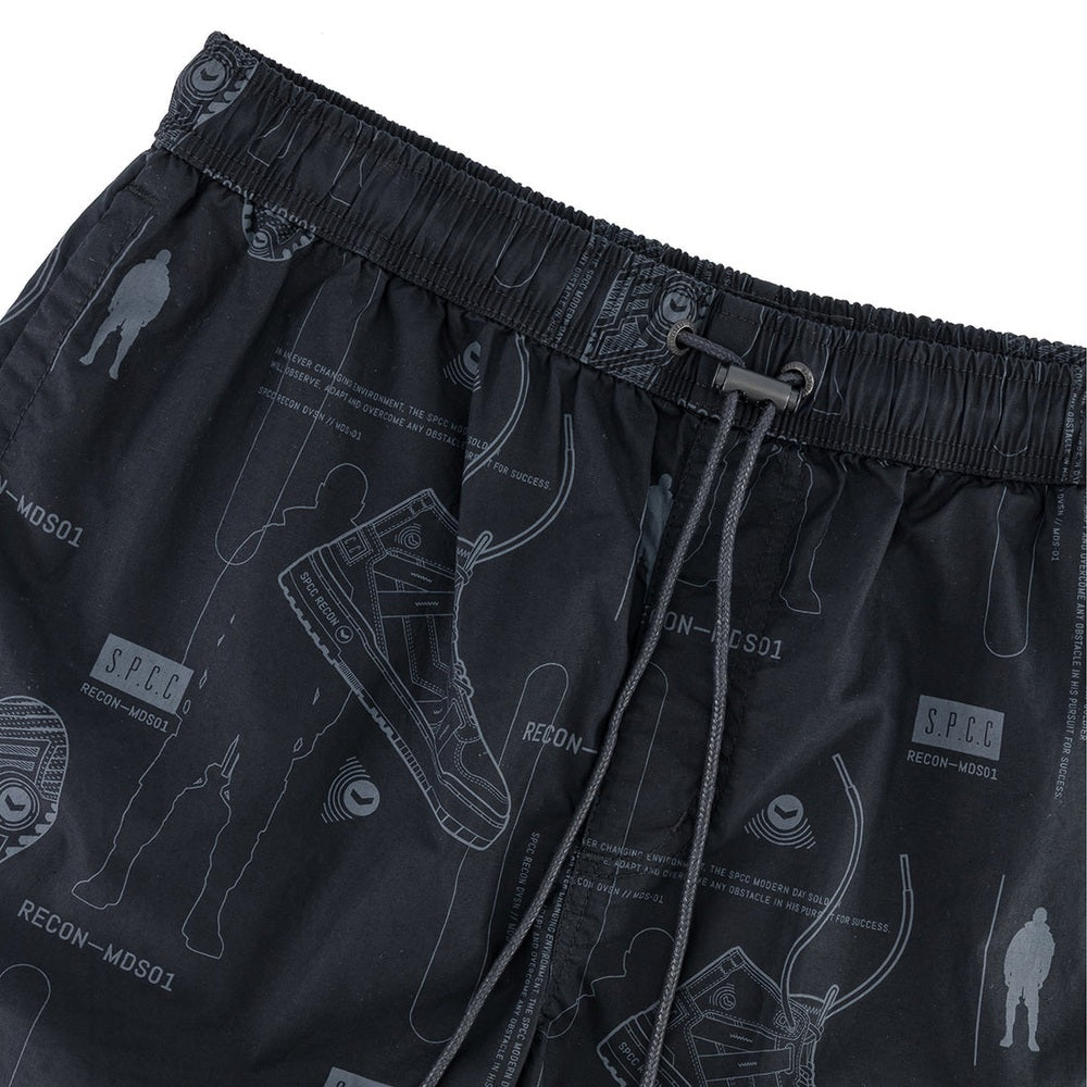 S.P.C.C Mens Recon Horizon Pool Short In Black