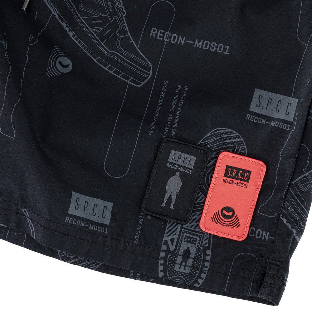 S.P.C.C Mens Recon Horizon Pool Short In Black