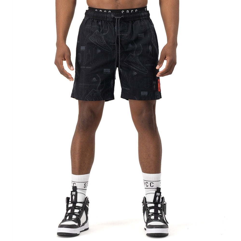 S.P.C.C Mens Recon Horizon Pool Short In Black