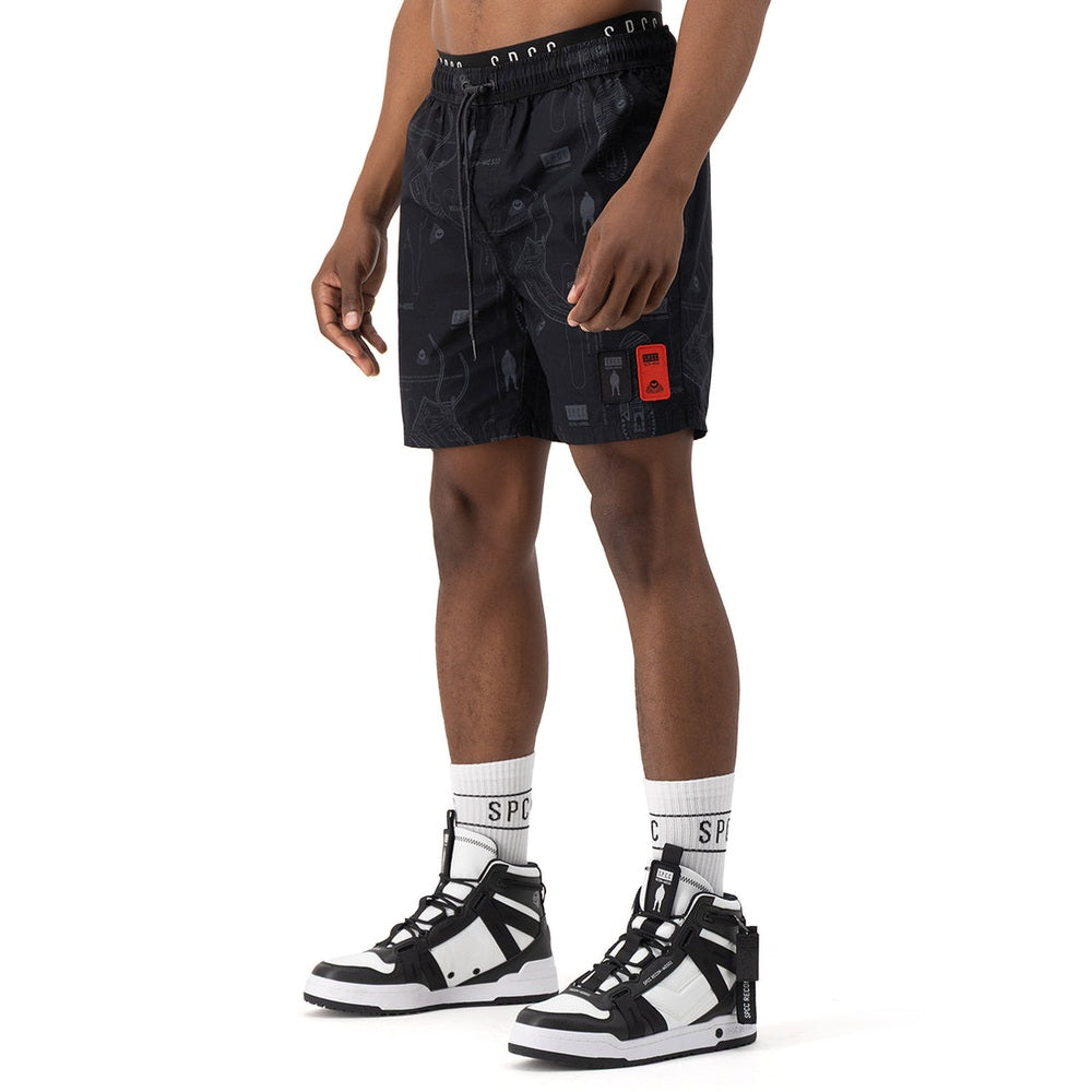 S.P.C.C Mens Recon Horizon Pool Short In Black