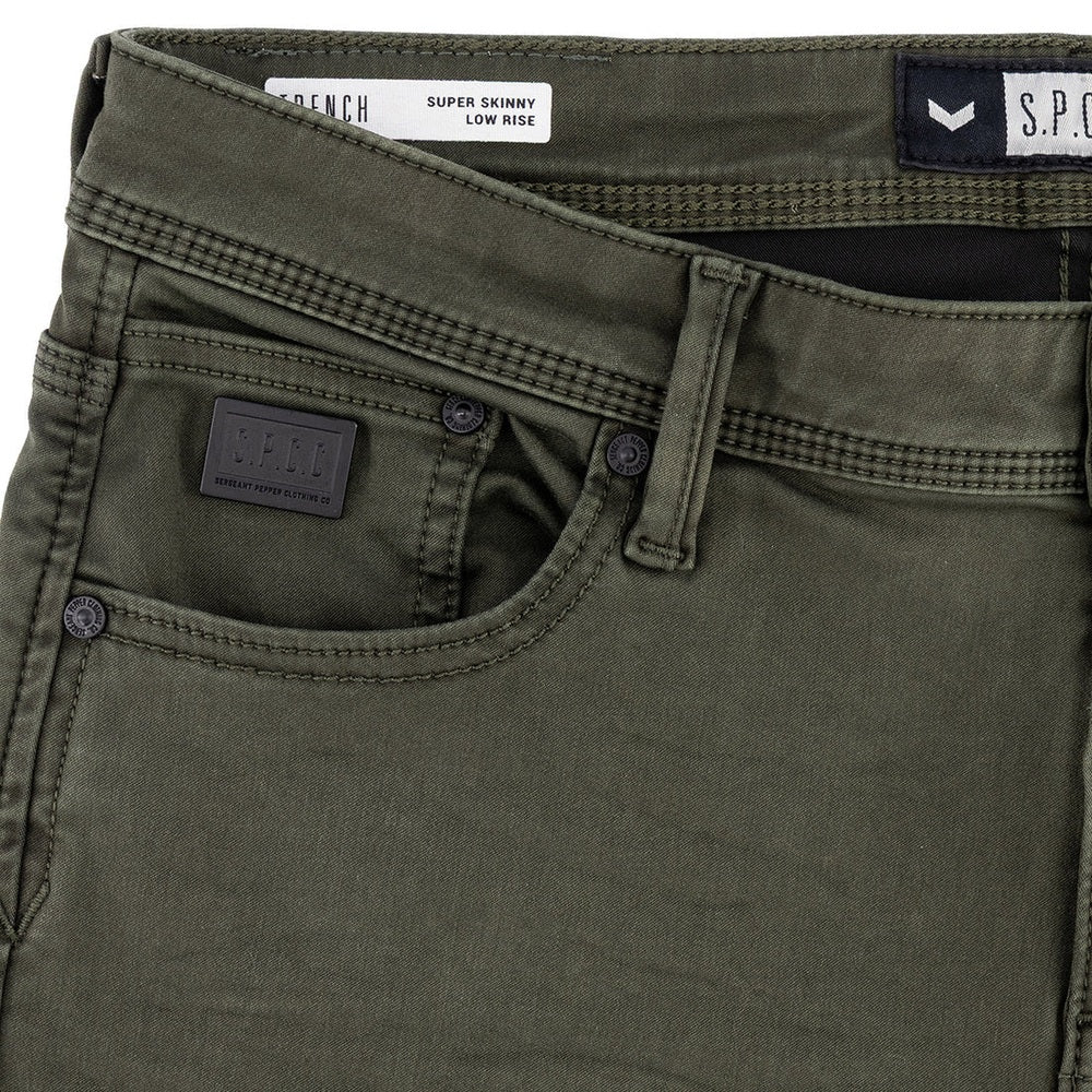 S.P.C.C Mens Rodan Redrafted Super Skinny Jeans In Fatigue