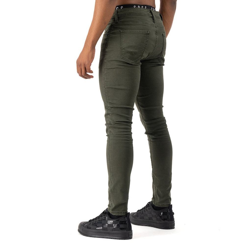 S.P.C.C Mens Rodan Redrafted Super Skinny Jeans In Fatigue
