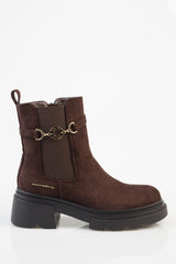 Sissy boy Ladies Aly Chealsea Ankle Boots In Chocolate