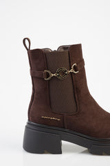 Sissy boy Ladies Aly Chealsea Ankle Boots In Chocolate