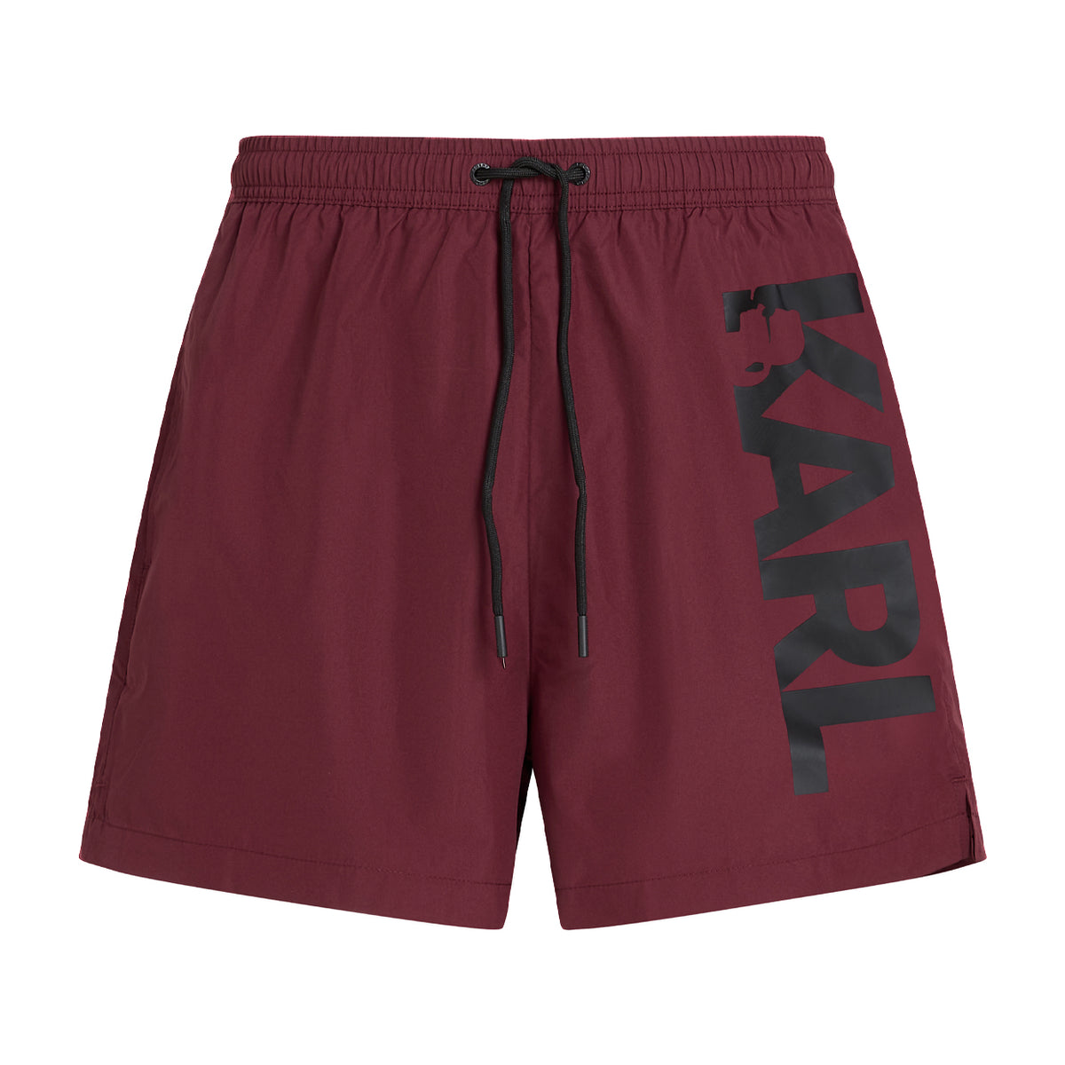 Karl Lagerfeld Mens Karl Logo Shorts In Burgandy
