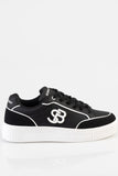 Sissy Boy Womens SB Sneaker In Black And White
