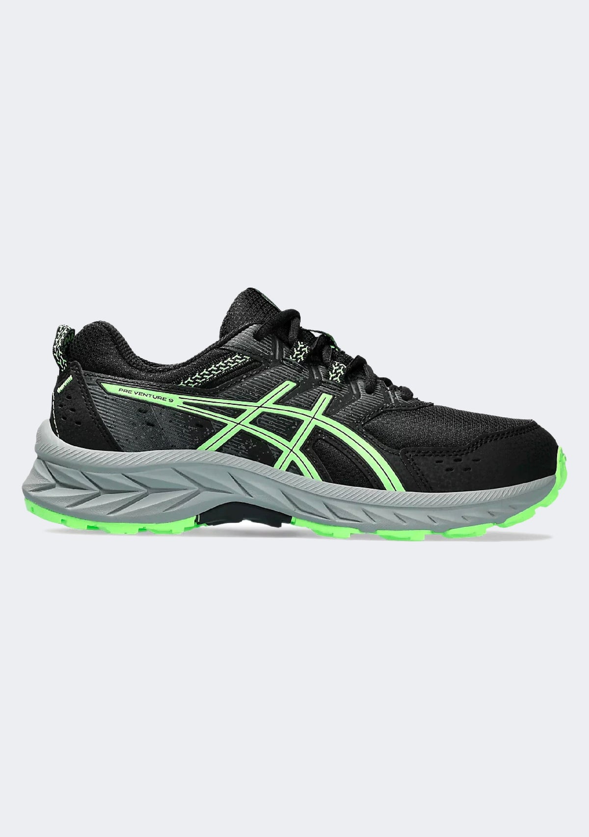Asics Boys Pre Venture 9 Shoes In Illuminate Green