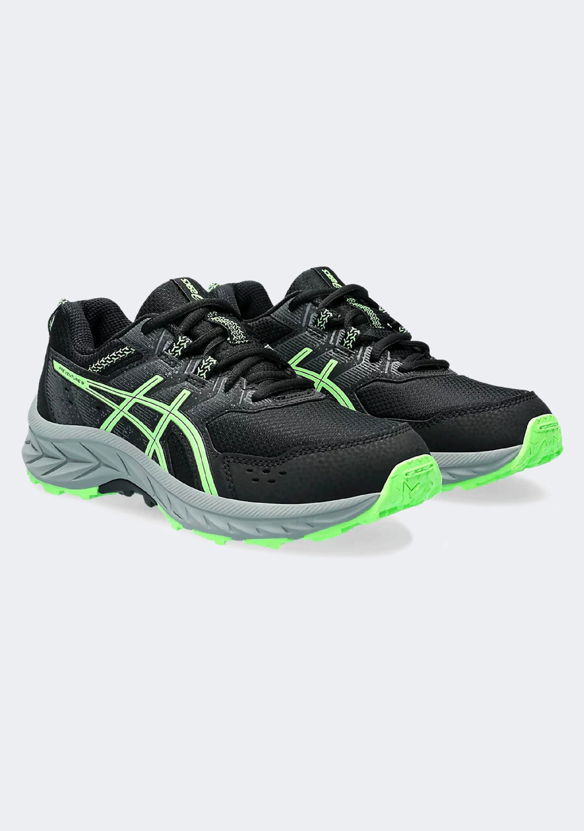 Asics Boys Pre Venture 9 Shoes In Illuminate Green