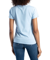 Sissyboy T31137 Womens Regular Fit Logo Top Cornflower Blue