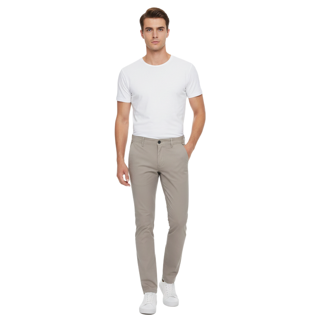 Soviet Mens Maldini Slim Leg Modern Fit Chinos In Stone