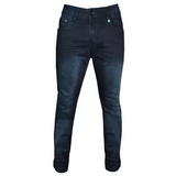 Soviet Mens Romo Straight Leg Jeans In Blue Black