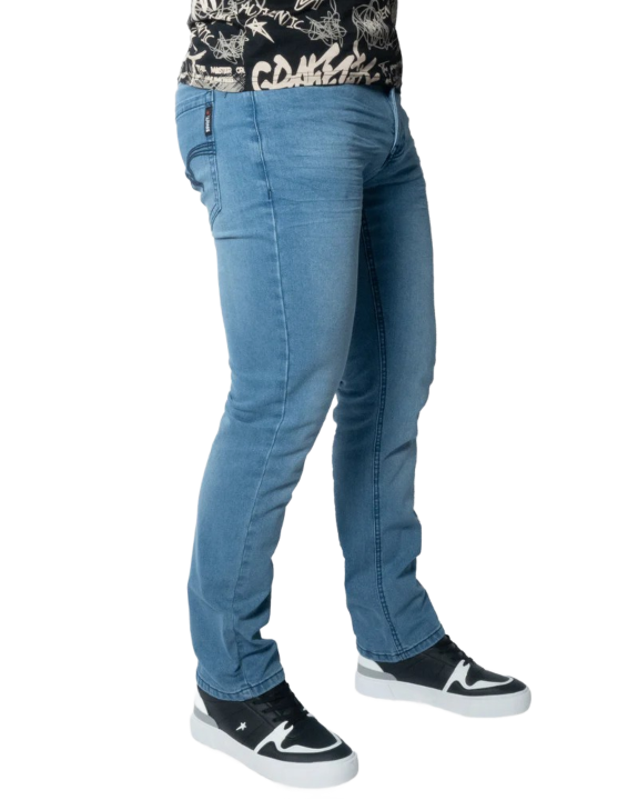 Soviet Mens Cormac Slim Leg Jeans In Light Indigo