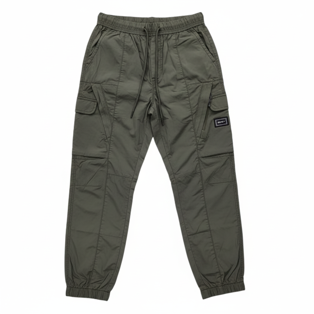 Soviet Mens Kenobi Fashion Cargo Joggers in Leaf Green