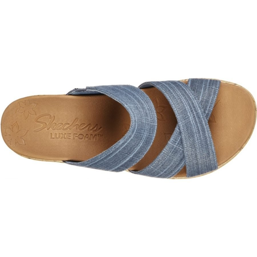 Skechers Ladies Beverlee Shoes In Navy