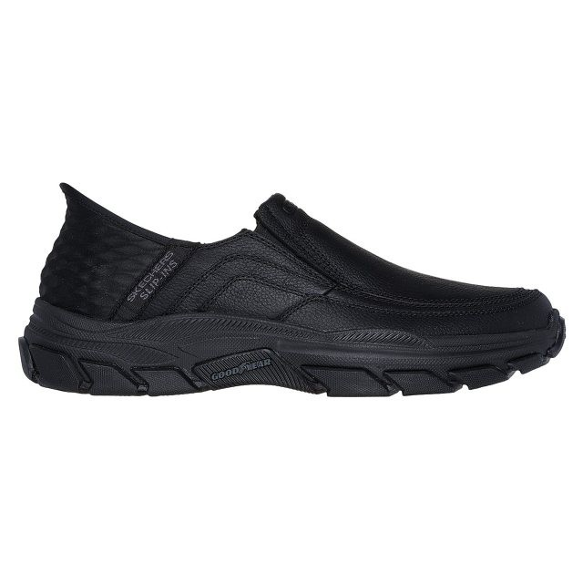 Skechers Mens Respected-Elgin Slip-In Shoes In Black